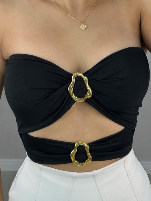 Crooped glow argola Com Bojo