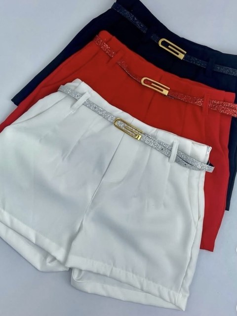 Shorts alfaiataria com cinto