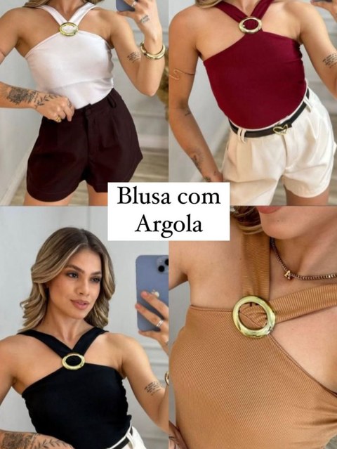 Regata com alça e fivela