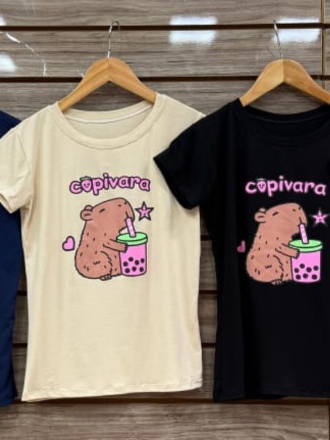 Blusa  t shirt capivara