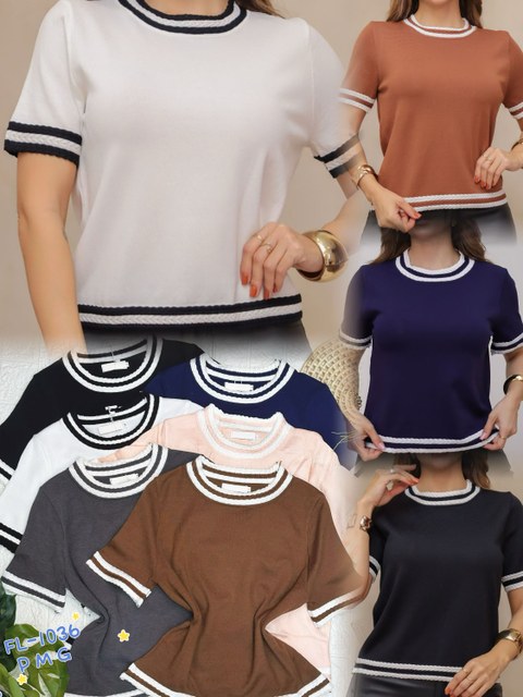 Blusa de modal bem mácio importado Flora 1036