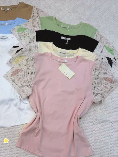 Blusa de algodão manga bordado importado 32