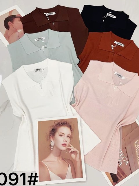Blusa de modal fresquinha com gola importado 1091