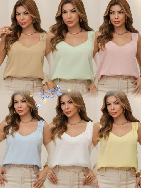 Blusa engata viscose linho importado 76688