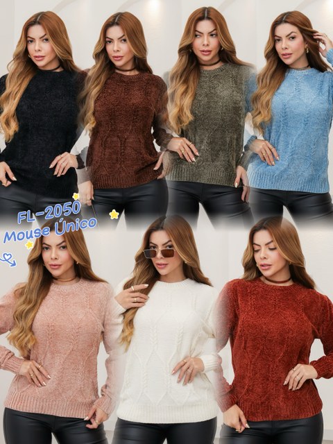 Blusa de mousse chenille importado 2050