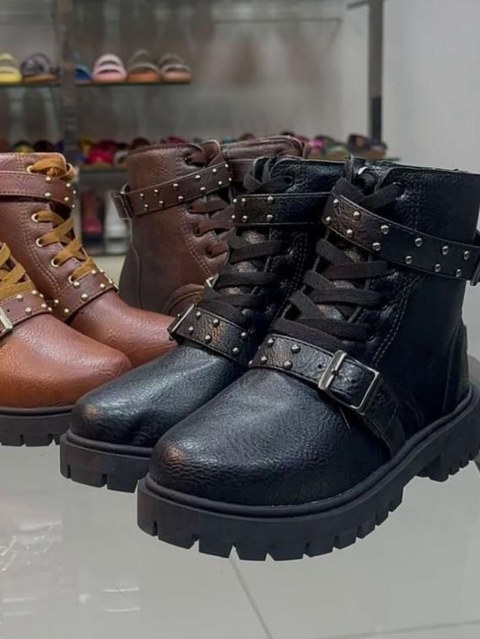 Coturno Bota Acessórios Fivela 8070