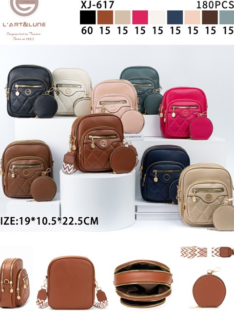 Bolsa transversal com carteira #XJ-617