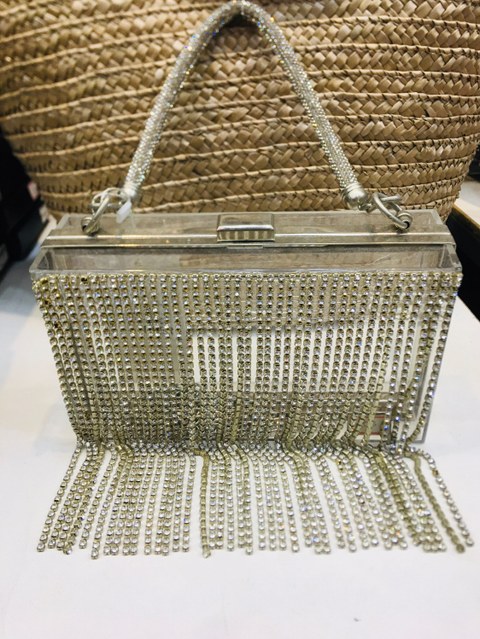 Bolsa luxo de franja