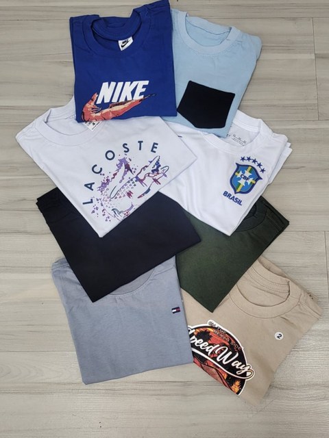 Kit com 10 camisetas