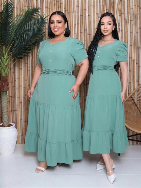 Vestido manga princesa