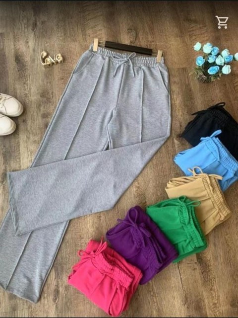 Calça moletinho listra