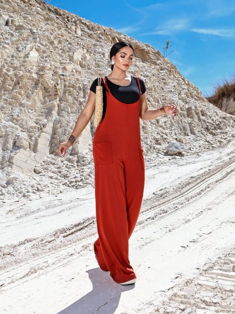 Jardineira com Bolso Lisa