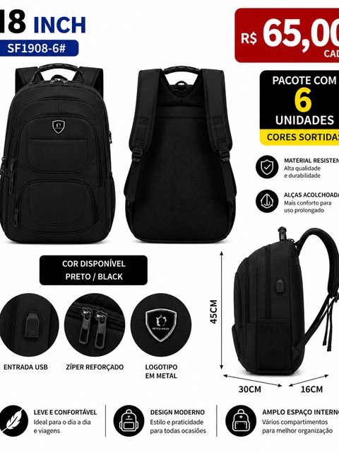 Mochila Adulto Reforçada