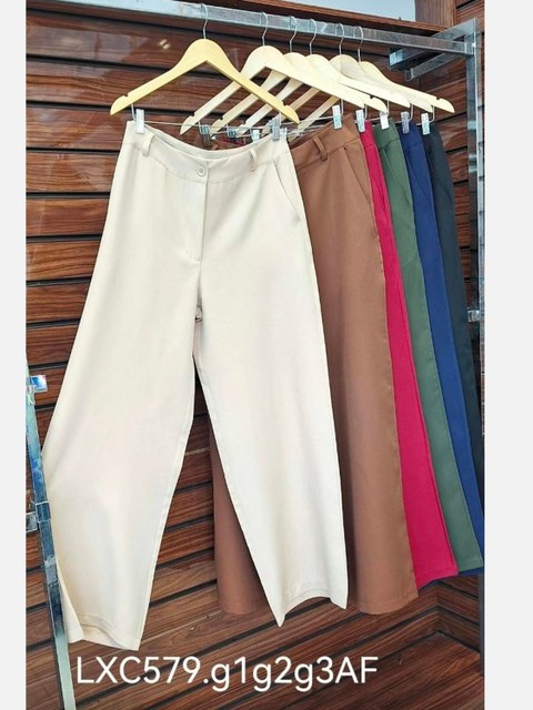 Calça #579 pantalona alfaiataria pink girl