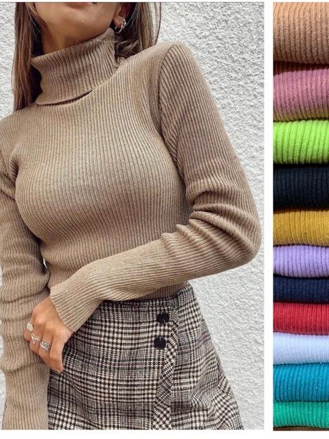 blusa gola alto pink girl