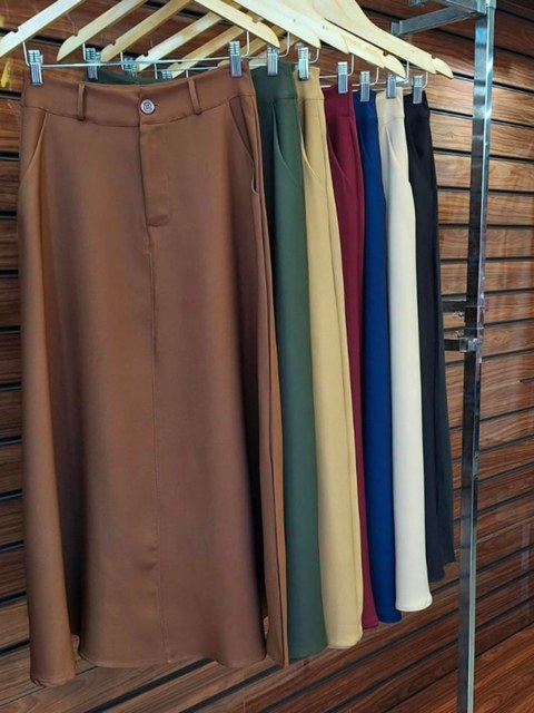 saia longa #446 alfaiataria pink girl