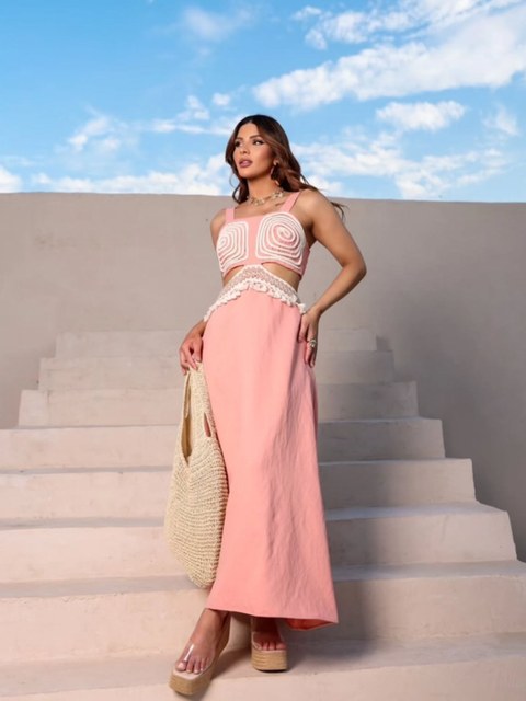 Vestido Longo Renda