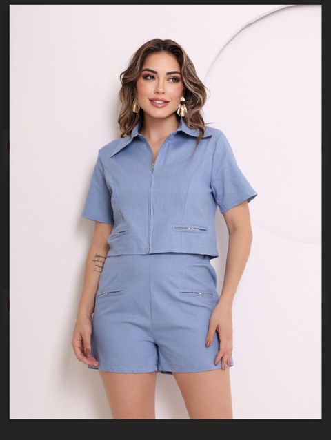 Conjunto com zíper QB205