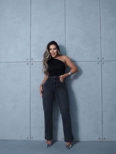 Calça jeans wide leg