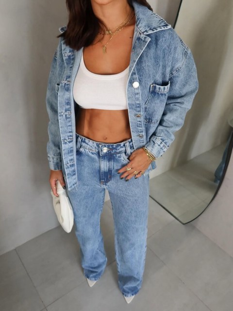 Camisao jeans