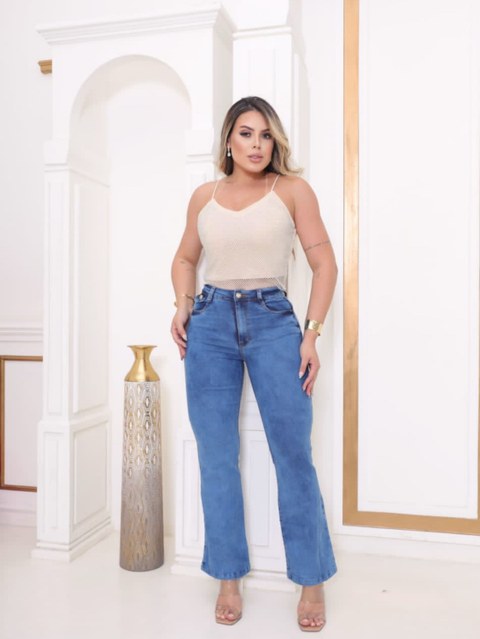 Calça jeans flare