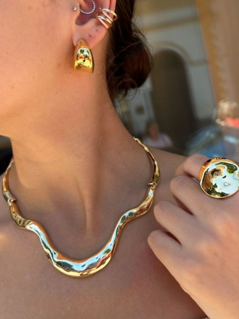 Colar Orgânico Super Luxo Festa