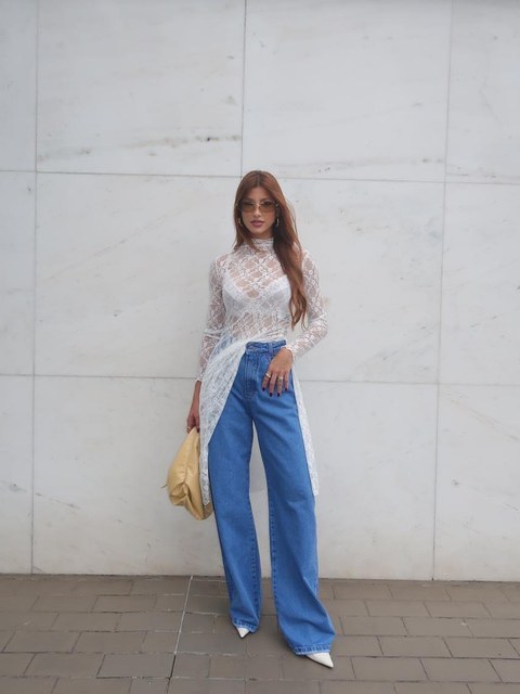 Calça wide ballon 955