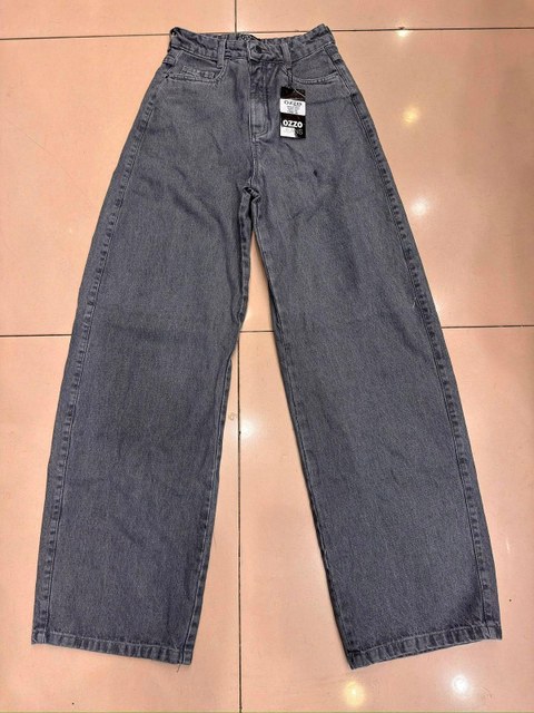 Wide leg barrel gray 74