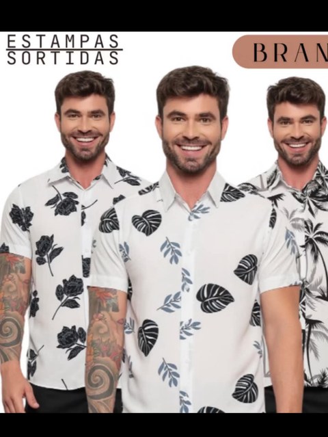 Camisa masculina estampadas