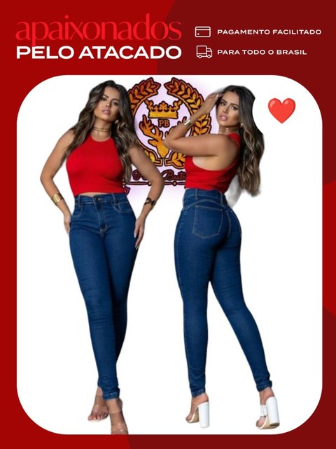 Calça jeans skinny feminina paul_a_beatri_z_jeans
