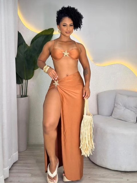 Biquíni 3 peças Caribe Luxo