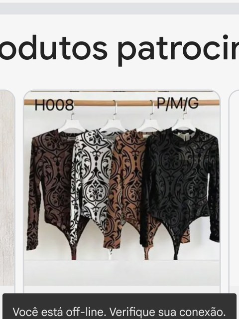 Body liso e estampado tamanho unico