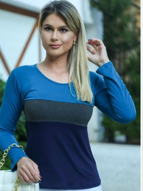 BLUSA MANGA LONGA   TRÊS CORES