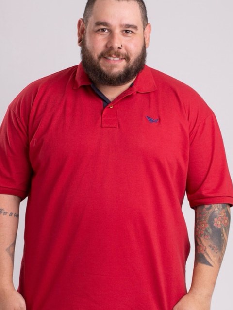 Camisa Gola Polo Plus Size