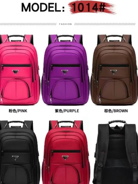 Mochila masculina com cabo USB e com cadeado 1014#