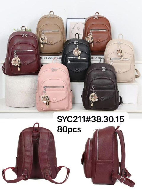 Mochila grande com chaveiro SYC211#