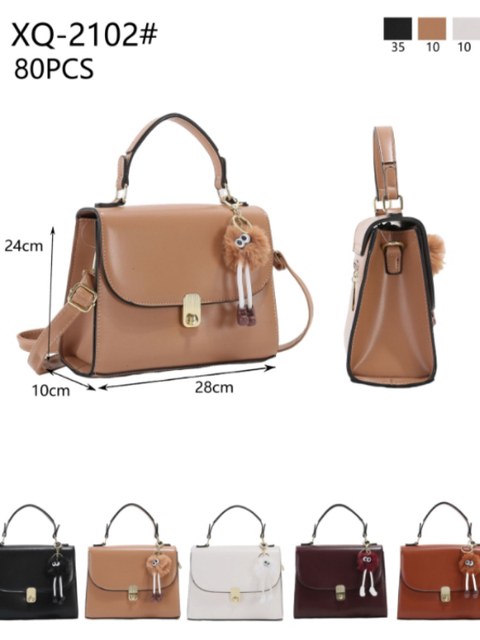 Bolsa média com chaveiro XQ-2102#