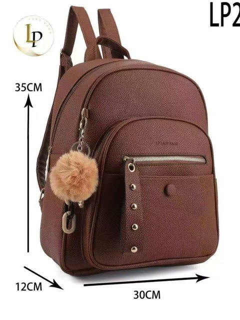 Mochila média com pompom LP25712-24#