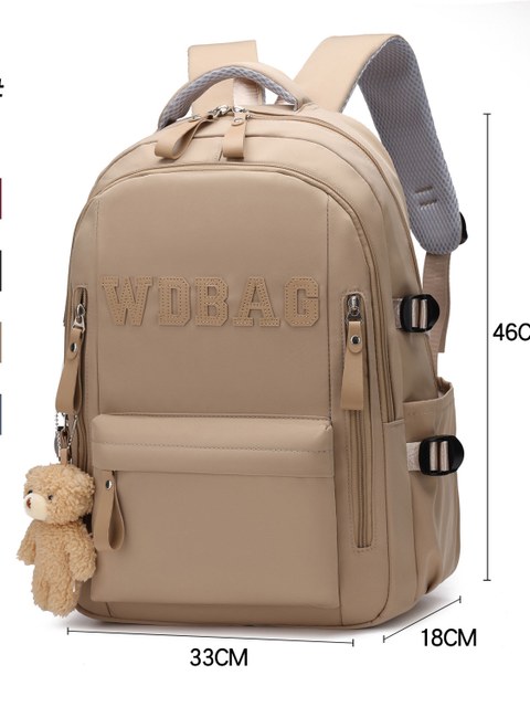 Mochila grande impermeável com Urso A324#
