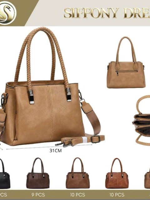 Bolsa grande com três zíper de cima SD-7006