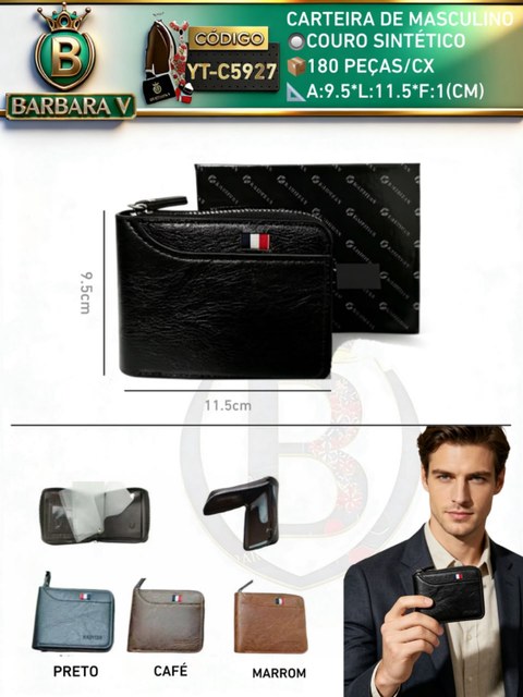 BARBARA V BOLSAS/carteira masculino（YT-C5927）