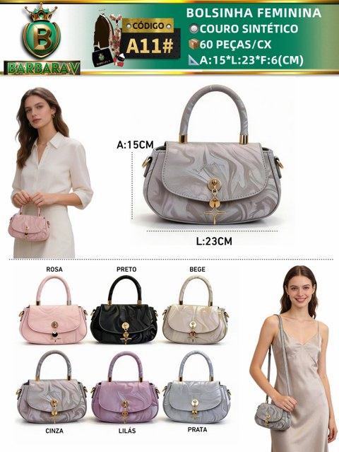 BARBARA V BOLSAS/bolsinha feminina(A11#)