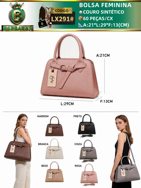 BARBARA V BOLSAS/bolsa feminina(LX291#)