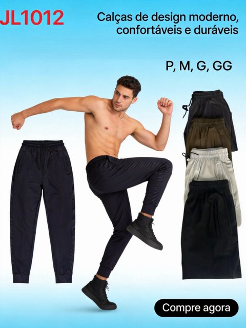 24pçs tam e cor  sortido Calça Jogger Masculina（JL1012）