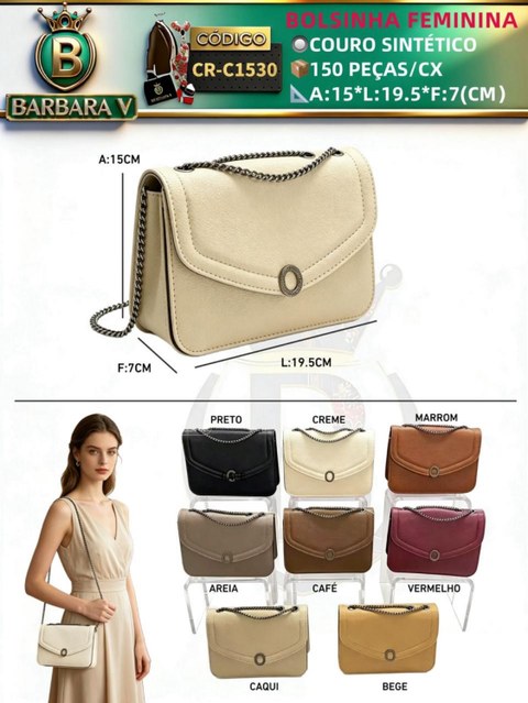BARBARA V BOLSAS/bolsinha feminina(CR-C1530)