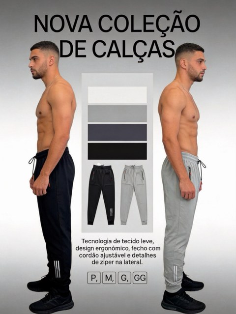24 pçs cor e tamsortido Calça Jogger Masculina(JL1004)