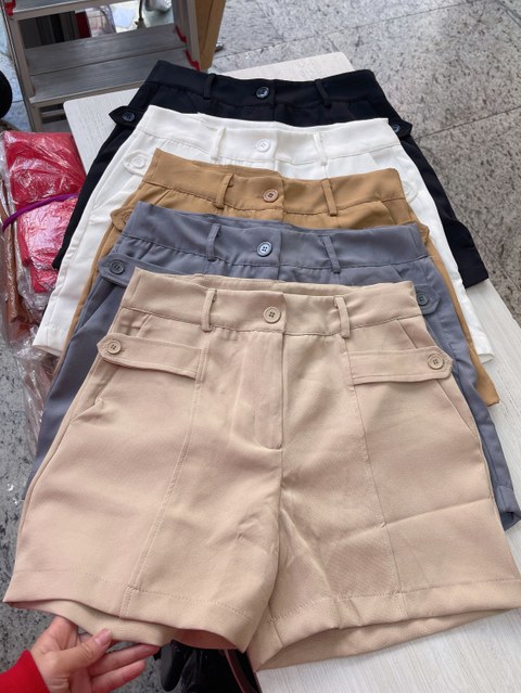 Shorts alfaiataria feminina