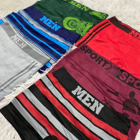 Kit 3 Cuecas Cores Variadas Lisa e Estampada Bello Bronze