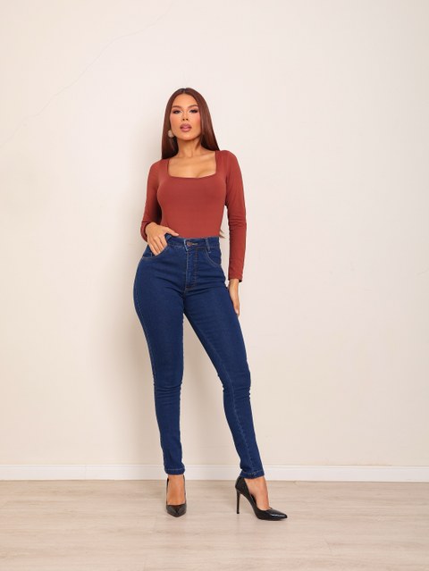 Calça skinny jeans feminina