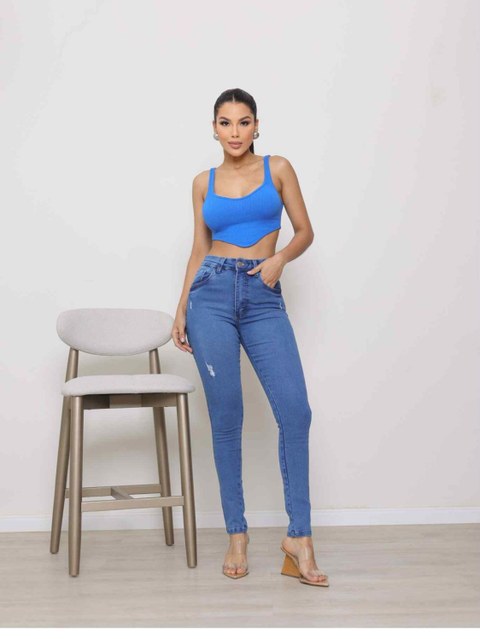 Calça skinny jeans feminina